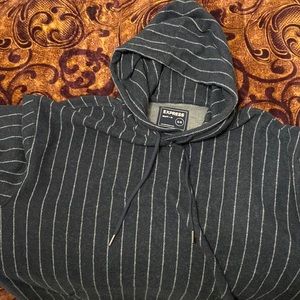 Women’s Express Navy Blue Striped Sweatshirt.